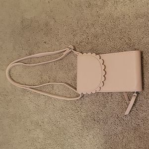 Payless, crossbody wallet, blush pink
